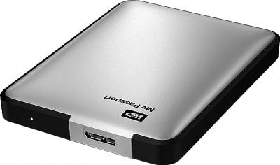 Внешний жесткий диск Western Digital My Passport 1TB Silver (WDBEMM0010BSL-EEUE) - общий вид