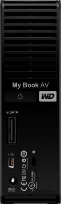 Внешний жесткий диск Western Digital My Book AV 1TB (WDBABT0010HBK) - вид сзади