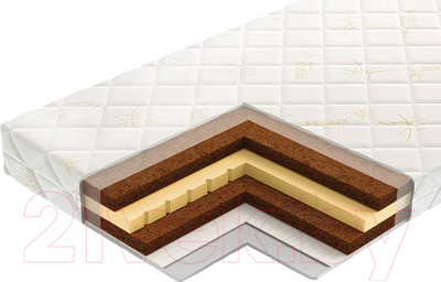 Наматрасник ортопедический Vegas Transform Кокос Микс 110x200 -