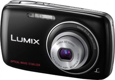 Компактный фотоаппарат Panasonic Lumix DMC-S3EE-K - общий вид