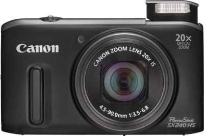 Компактный фотоаппарат Canon PowerShot SX240 HS Black - общий вид
