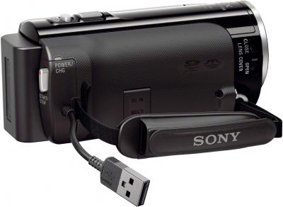 Видеокамера Sony HDR-PJ220E (Black) - вид сбоку