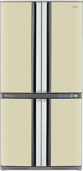 Холодильник с морозильником Sharp SJ-F95PE-BE - общий вид