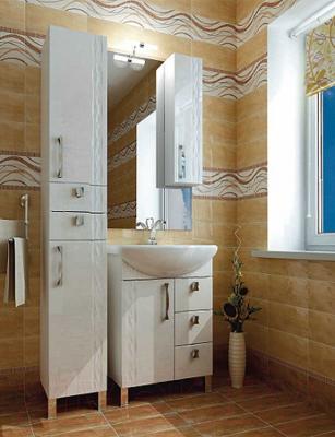 Шкаф с зеркалом для ванной Triton Кристи 60 (003.42.0600.111.01.01 R) - в интерьере