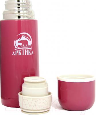 Термос для напитков Арктика 102-350 (гранатовый) - крышка-чашка