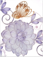 Декоративная плитка Сокол Вальс цветов D-679 (330x440) - 