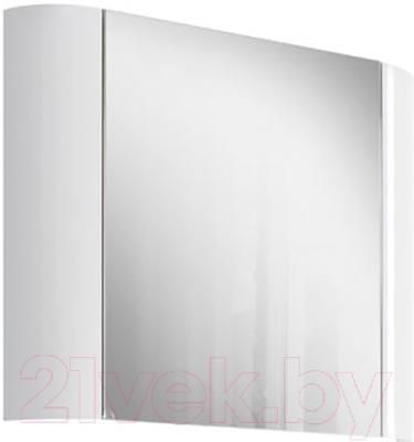 Шкаф с зеркалом для ванной Belux Рото В90 (белый)