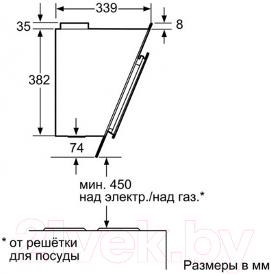 Вытяжка наклонная Bosch DWK06G660