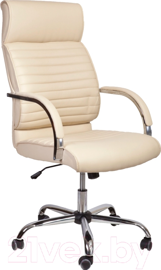 Кресло офисное Седия Alexander Chrome Eco (кремовый)