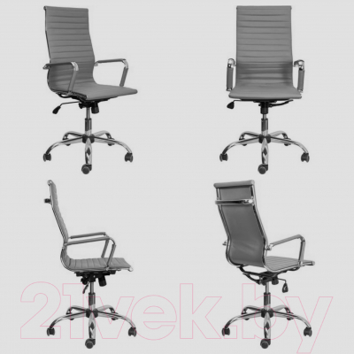 Кресло офисное Седия Elegance Chrome (ткань серый)