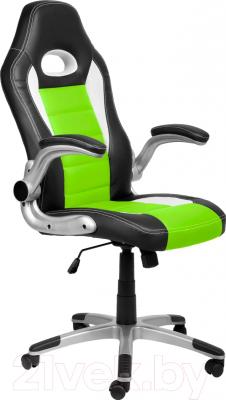 Кресло геймерское Седия Lotus Eco (черный/белый/зеленый)