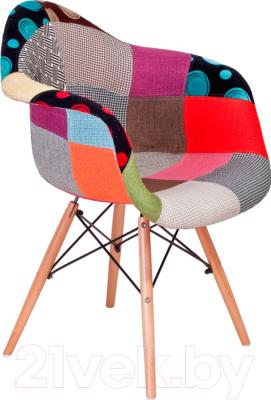 Кресло мягкое Седия Farina (разноцветная мозаика) - вид сбоку