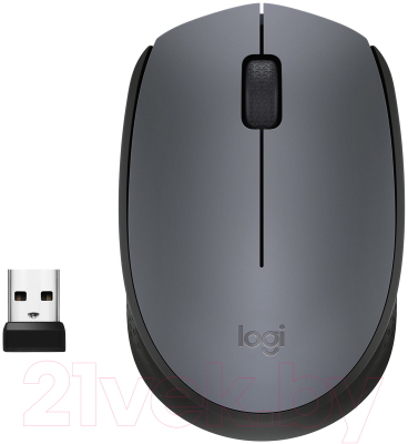 Мышь Logitech M170 910-004642 / 910-004646 (черный/серый)