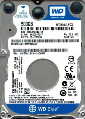 Жесткий диск Western Digital 500GB (WD5000LPCX)