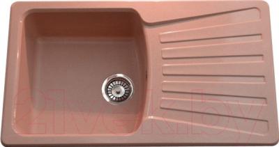 Мойка кухонная Polygran F-12 (розовый)
