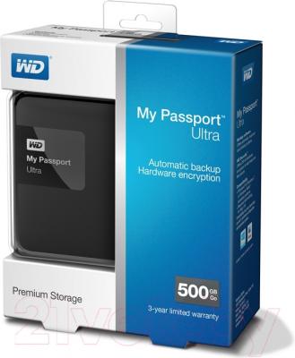 Внешний жесткий диск Western Digital My Passport Ultra 500GB Black (WDBWWM5000ABK-EESN)