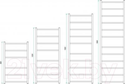 Полотенцесушитель водяной Grota Moda 150x53