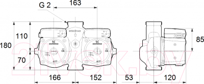 Циркуляционный насос Grundfos UPSD 32-50 180 (95906413)