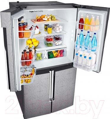 Холодильник с морозильником Samsung RF905QBLAXW