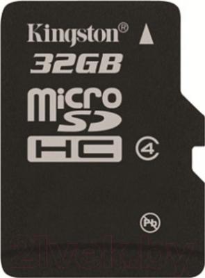 Карта памяти Kingston microSDHC Class 4 32GB (SDC4/32GBSP)