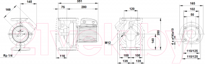 Циркуляционный насос Grundfos UPS 50-180 F (96402136)