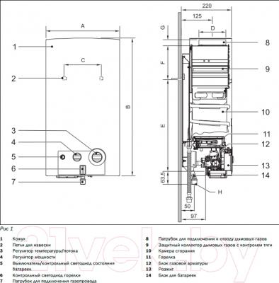 Газовая колонка Bosch WR 13-2B