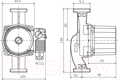 Циркуляционный насос Wilo STAR-RS 15/6-130