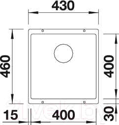 Мойка кухонная Blanco Subline 400-U / 520653