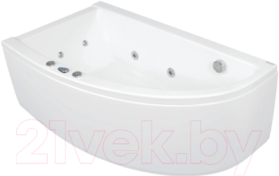 Ванна акриловая Poolspa Laura 140x80 L / PWANH10ZN000000 (с ножками)