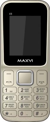 Мобильный телефон Maxvi C5 (золотой)