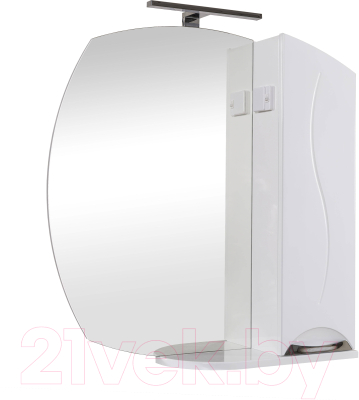 Шкаф с зеркалом для ванной Аква Родос Глория ZGLP75R / АР0002086