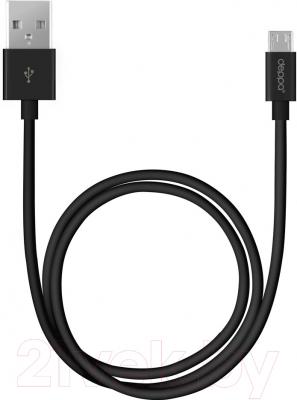 Кабель Deppa USB - microUSB / 72205 (черный) - Deppa 72205