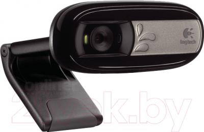 Веб-камера Logitech C170 (960-001066) - удобное крепление на монитор