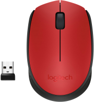 Мышь Logitech M171 / 910-004641 (красный/черный) - 
