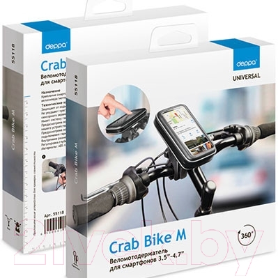 Держатель для смартфонов Deppa Crab Bike М 55118