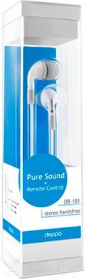 Наушники-гарнитура Deppa Ultra Pure Sound 12101 (белый)