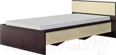 Односпальная кровать Мебель-Неман Домино Венге СП-004-02 (береза/венге)