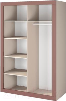 Шкаф Мебель-Неман Эллипс МН-118-03 (св.-коричневый глянец/капучино) - внутреннее пространство