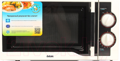 Микроволновая печь BBK 20MWS-712M/WB - вид спереди 