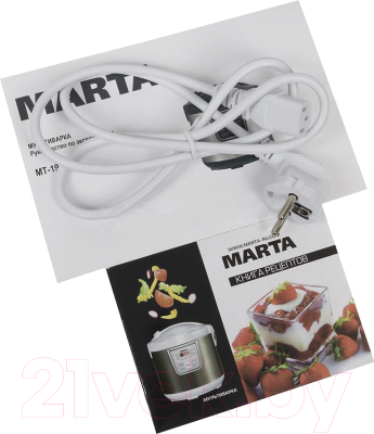 Мультиварка Marta MT-1972 (белый/сталь) - комплектация