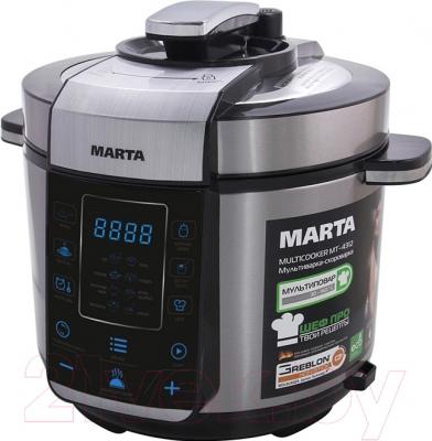 Мультиварка-скороварка Marta MT-4312 (черный/сталь)