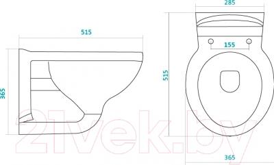 Унитаз подвесной Santek Консул (WH202315)