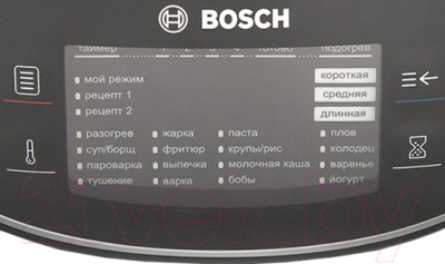Мультиварка Bosch MUC24B64RU - панель