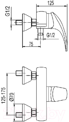 Смеситель Armatura Ametyst 406-010-00