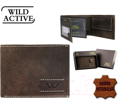 Портмоне Cedar Wild Activ N992-WA2 FK (темно-коричневый)