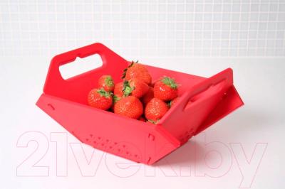 Дуршлаг Joseph Joseph Folding Colander RCOL016SW (красный)