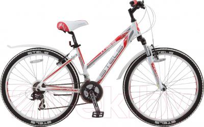 Велосипед STELS Miss 6100 V 2016 (19, белый/серый/красный)