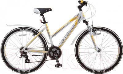 Велосипед STELS Miss 6300 V 2016 (17, белый/серый/желтый)