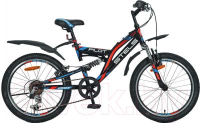 Велосипед STELS Pilot 260 2016 (20, черный/красный/синий)