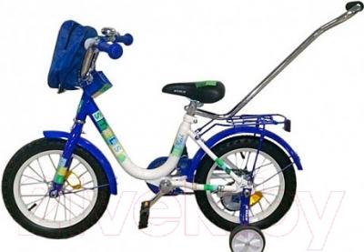 Детский велосипед с ручкой STELS Flash 2015 (12, синий)